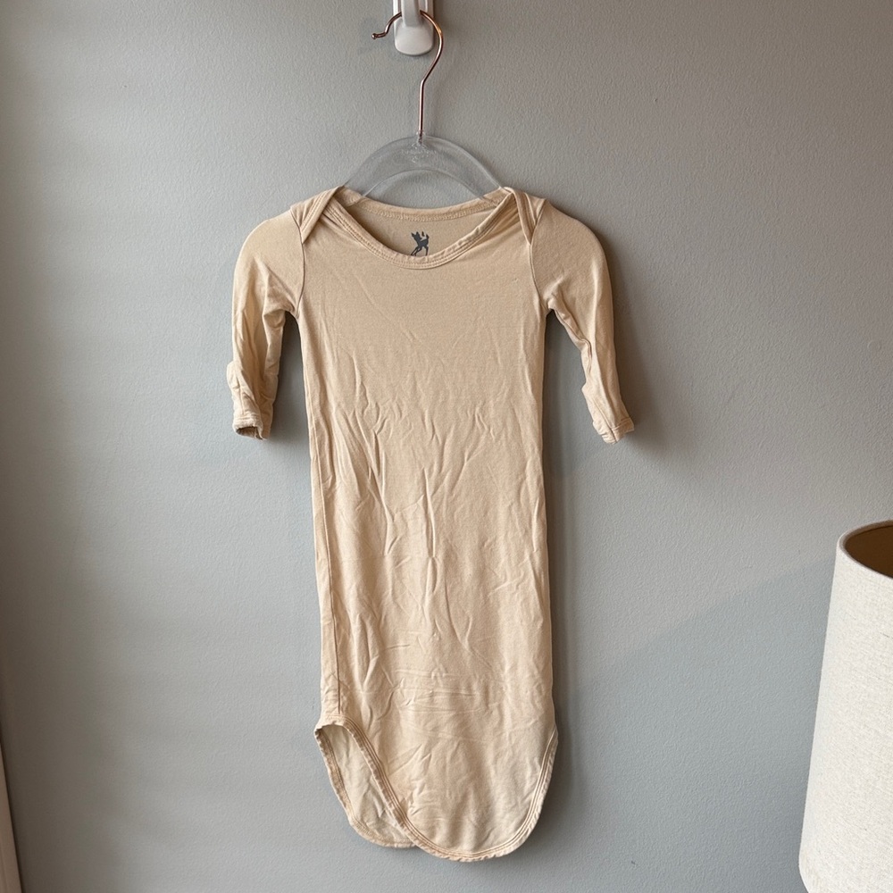 Frolic and Fawn Bamboo Cream Open Onsie
